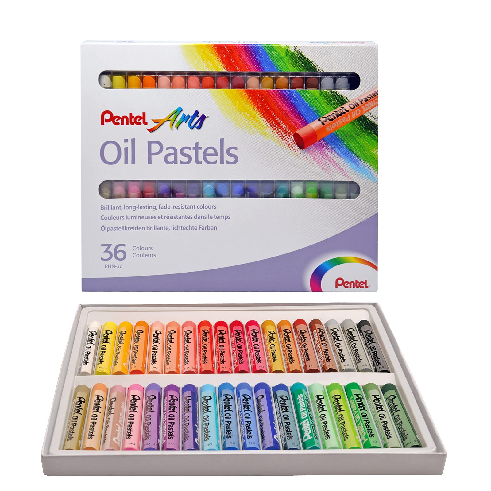 Foto 2 pulgar | Set De Pastel Al Óleo Pentel Penphn36 Con Funda De Transporte - Venta Internacional.