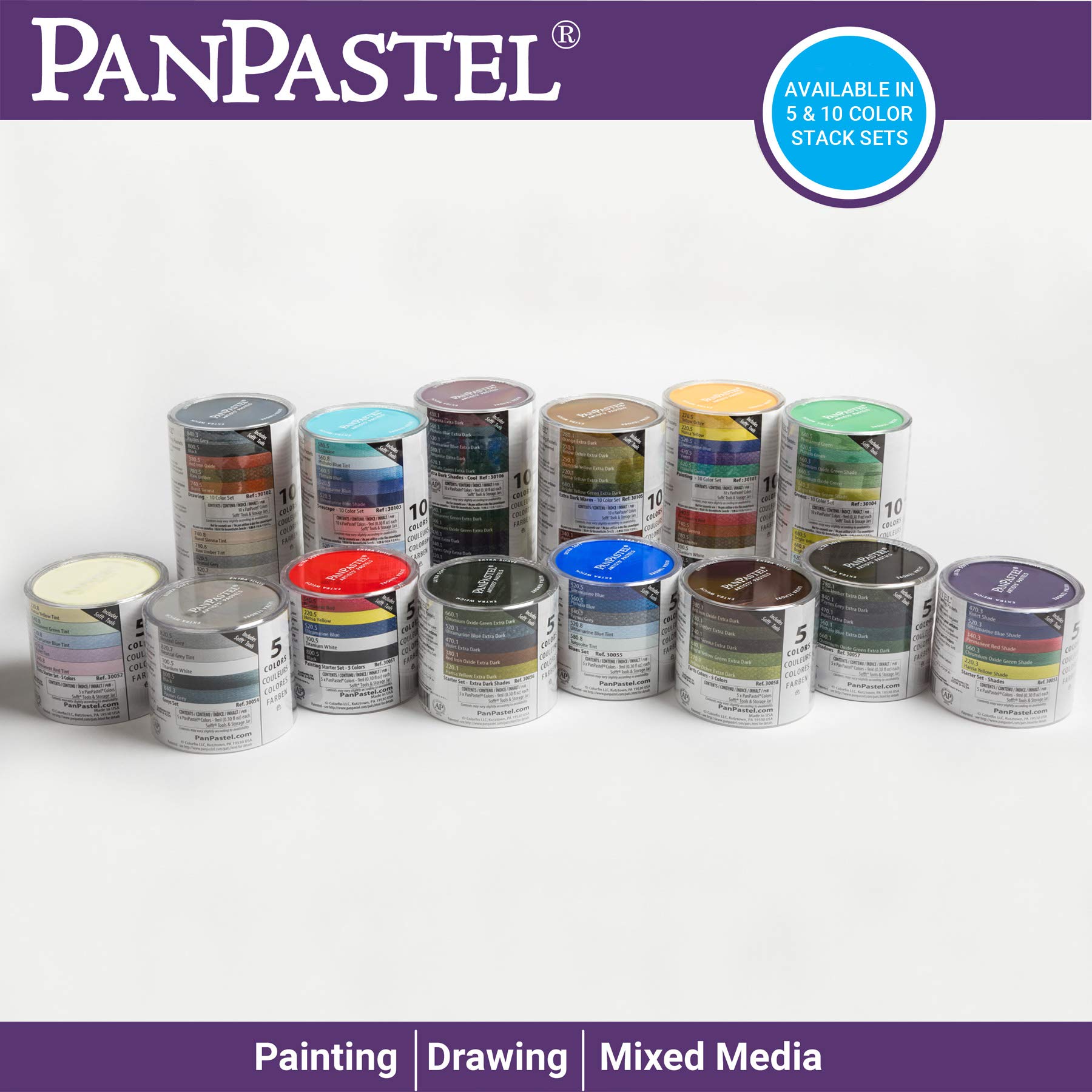 Foto 5 pulgar | Set De Pintura Panpastel De 10 Colores Con Herramientas Suaves Para Artistas - Venta Internacional.