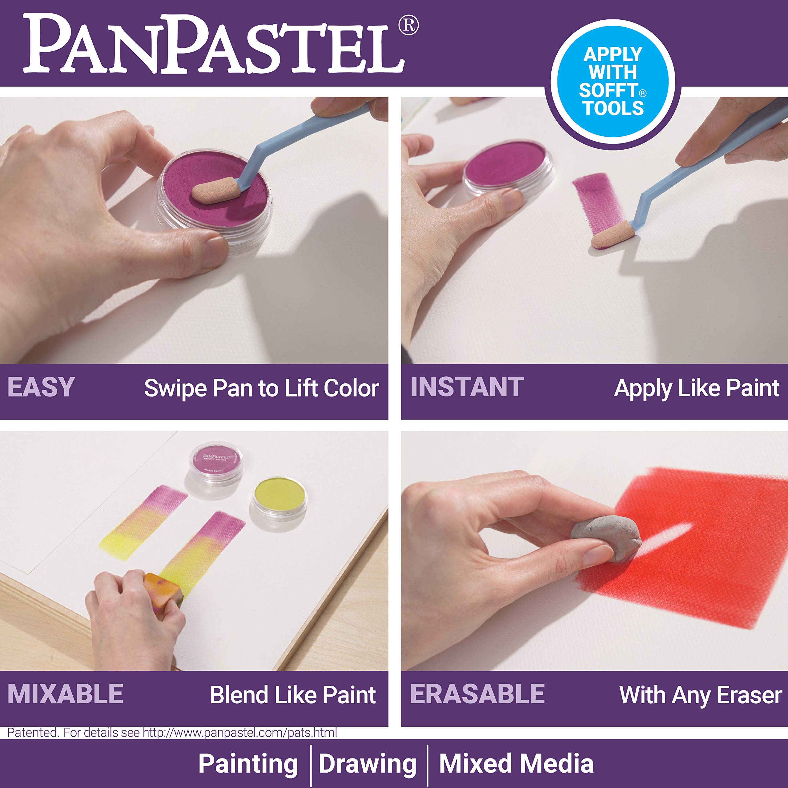 Foto 7 pulgar | Set De Pintura Panpastel De 10 Colores Con Herramientas Suaves Para Artistas - Venta Internacional.
