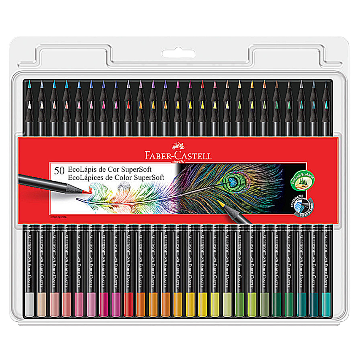 Lápices de Colores Profesionales 50 Piezas Faber Castell Super Soft