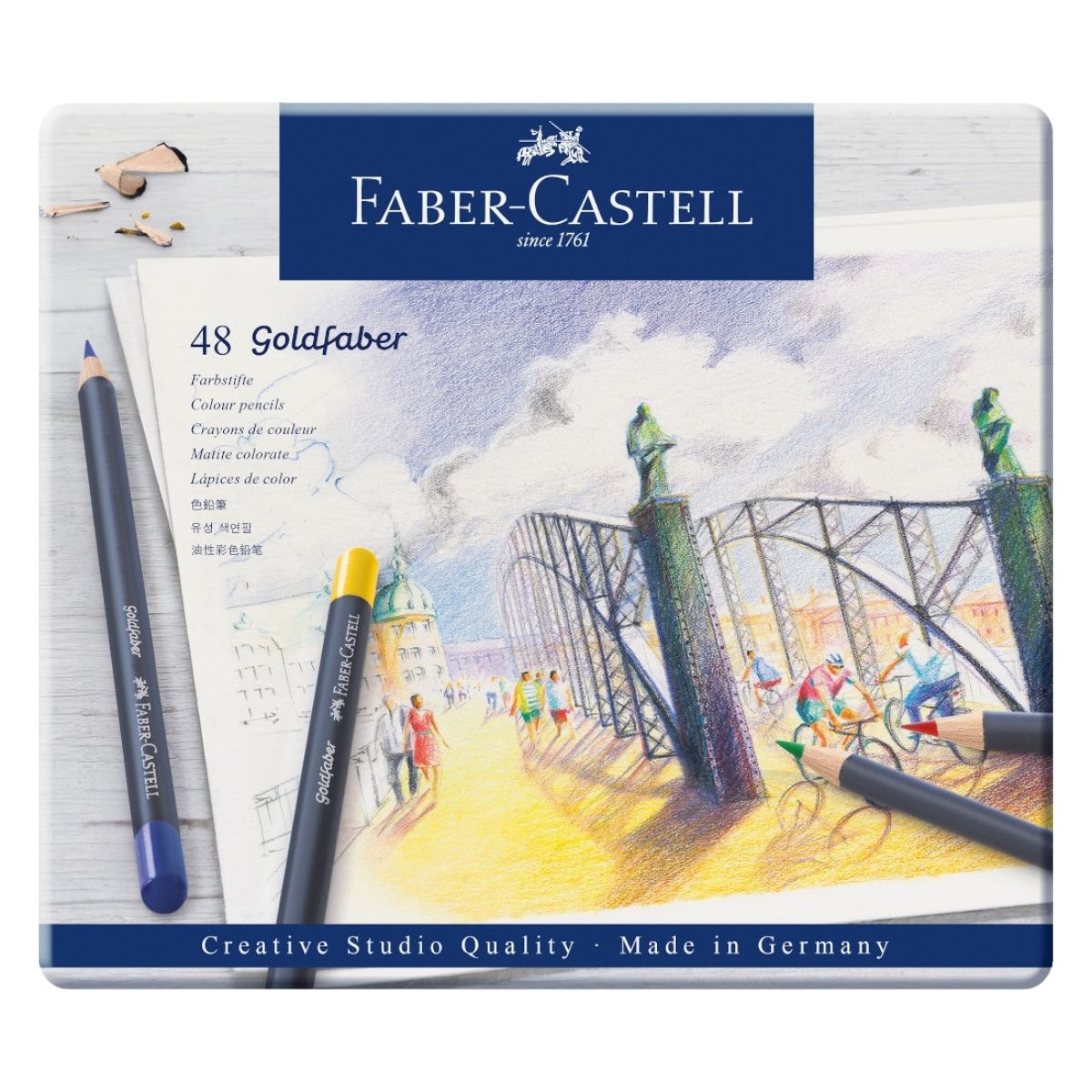 Lápices de Colores Profesionales Faber Castell Goldfaber 48 Piezas