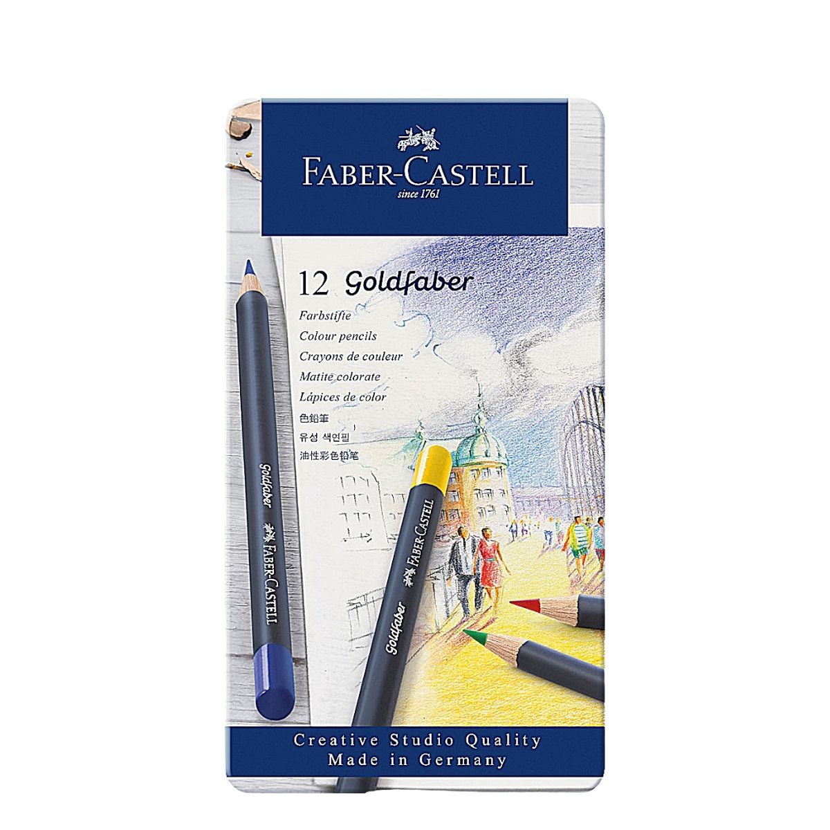 Foto 2 pulgar | Lápices de Colores Profesionales Faber Castell Goldfaber 12 Piezas