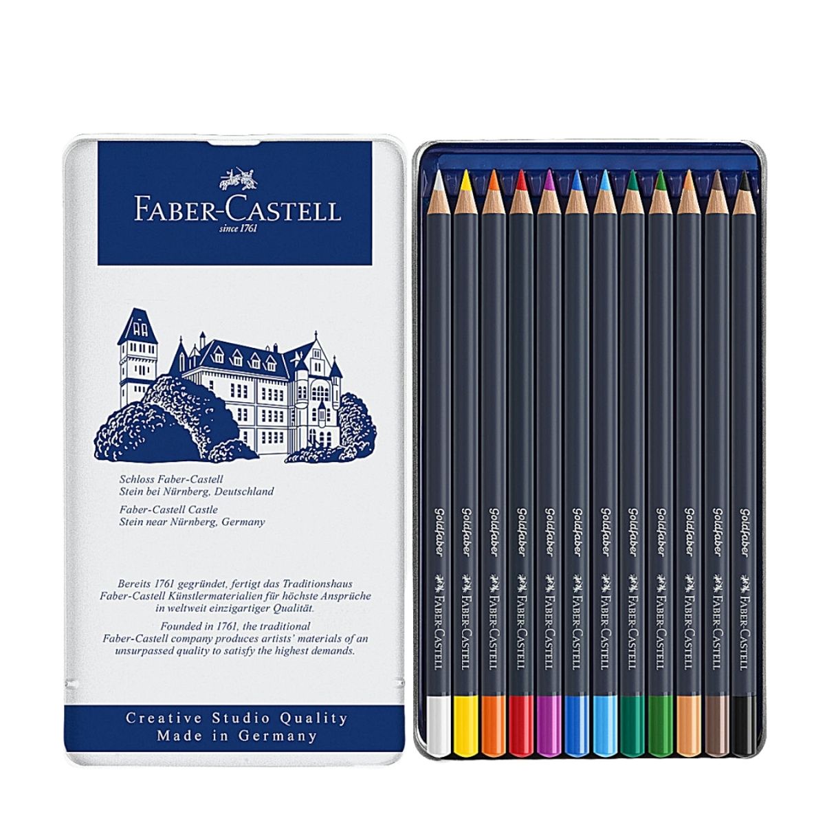 Foto 3 | Lápices de Colores Profesionales Faber Castell Goldfaber 12 Piezas