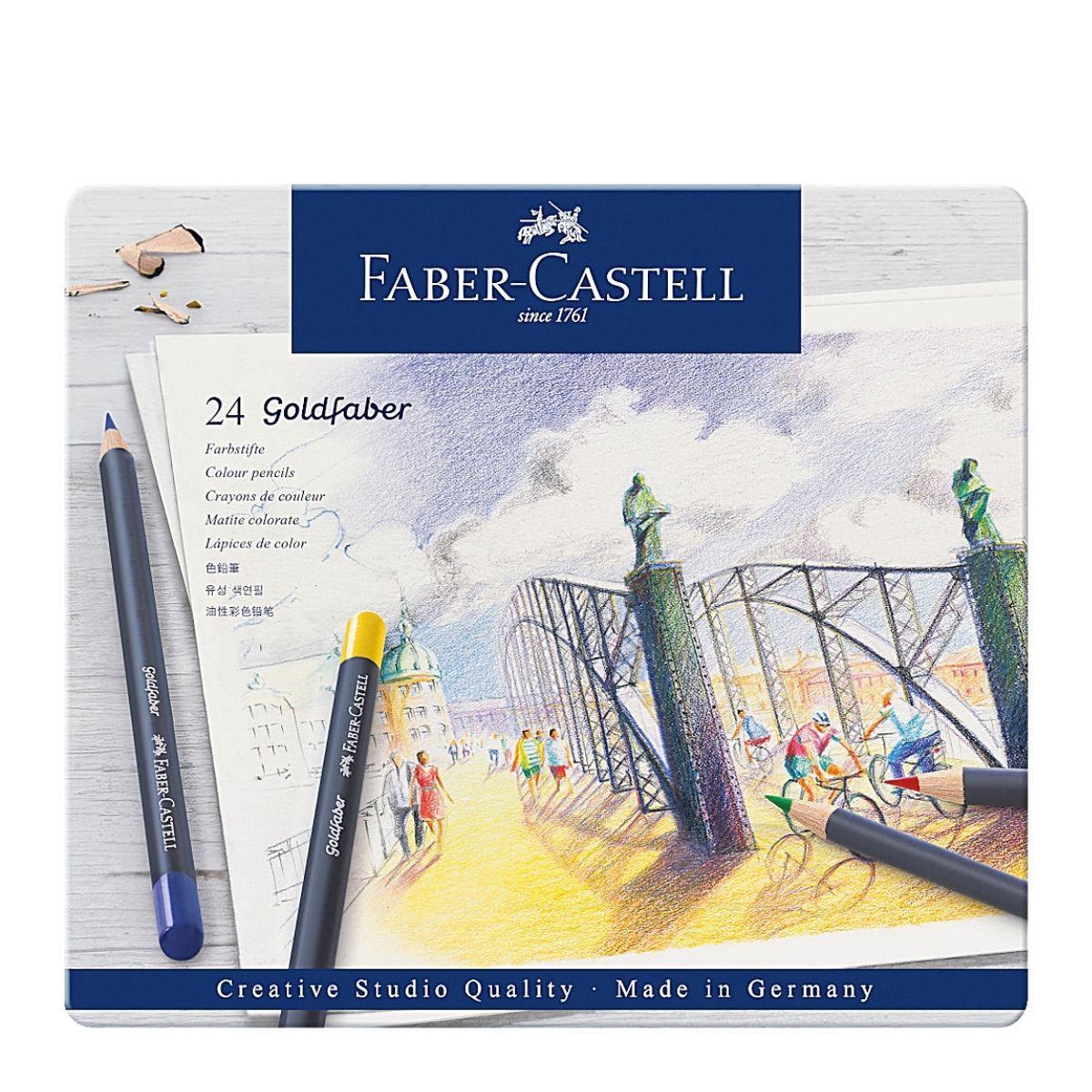 Foto 2 pulgar | Lápices de Colores Profesionales Faber Castell Goldfaber 24 Pz