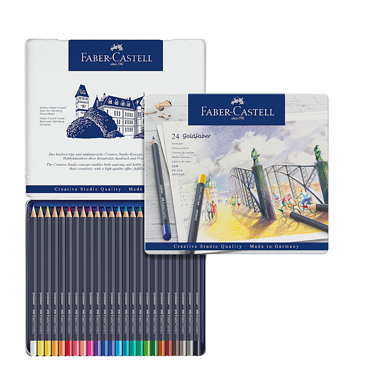 Foto 4 pulgar | Lápices de Colores Profesionales Faber Castell Goldfaber 24 Pz