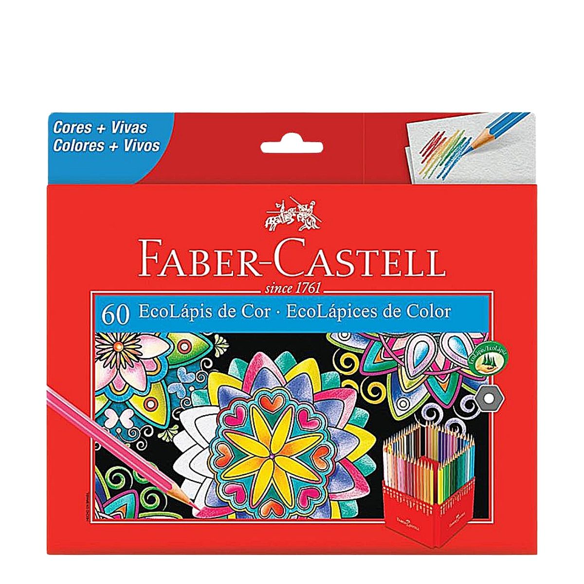 Foto 2 pulgar | Lápices de Colores Profesionales Faber Castell Hexagonales 60 Piezas