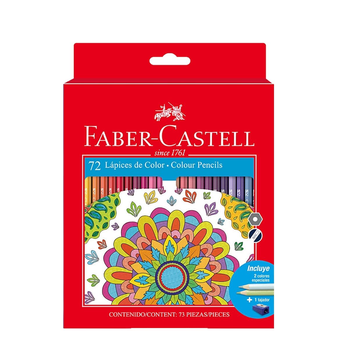 Foto 2 pulgar | Lápices de Colores Profesionales Faber Castell Hexagonales 72 Piezas