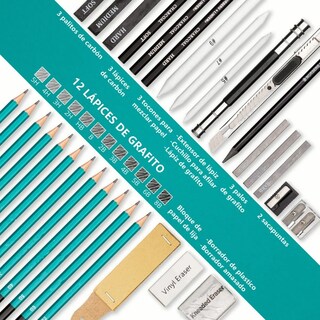 Foto 3 | Kit Profesional de Dibujo con Hb Malubero color Negro para Adultos YyNiños