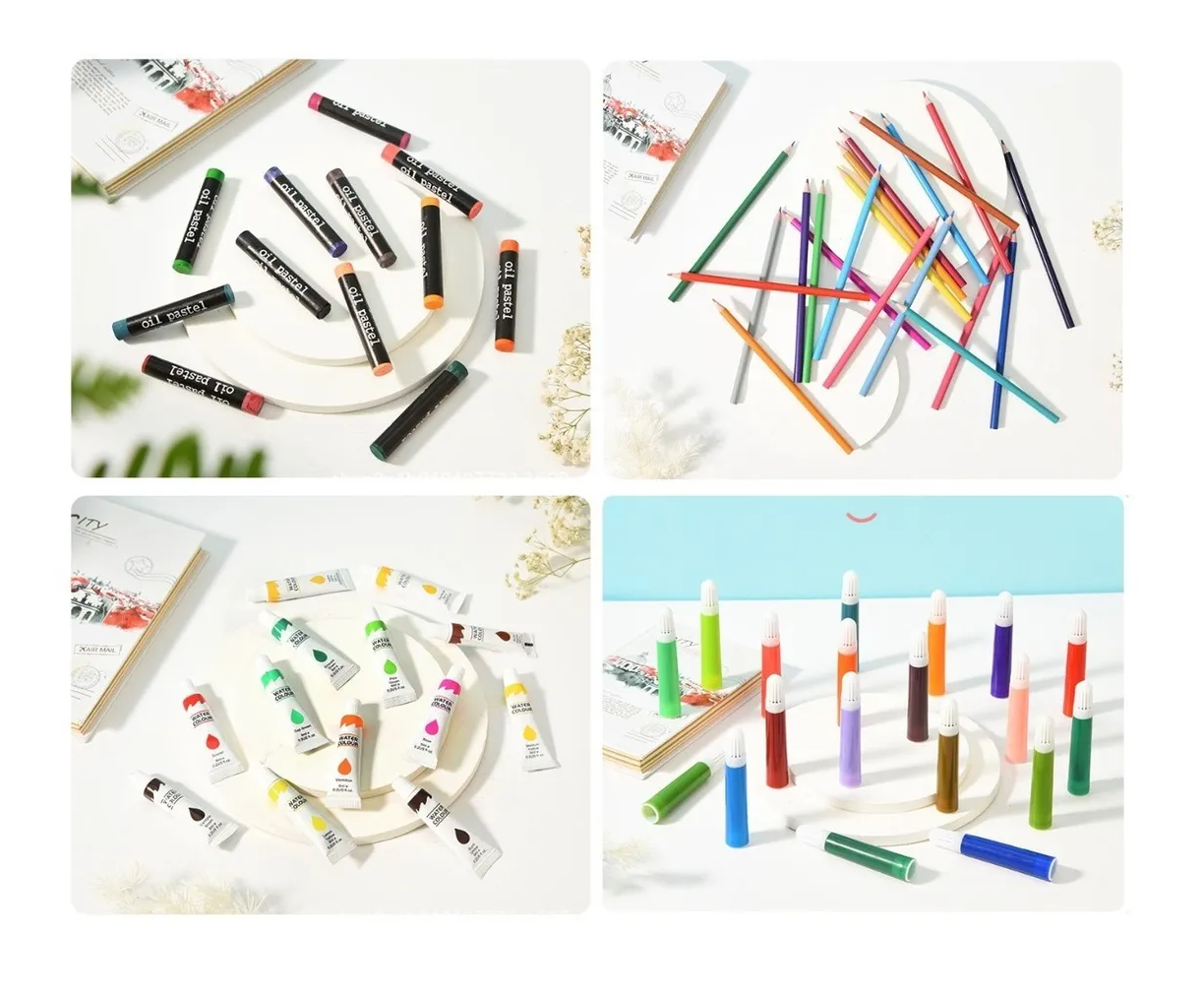 Foto 2 | Juego Lápices de Colores de Arte de Lujo Estuche de Aluminio Multicolor