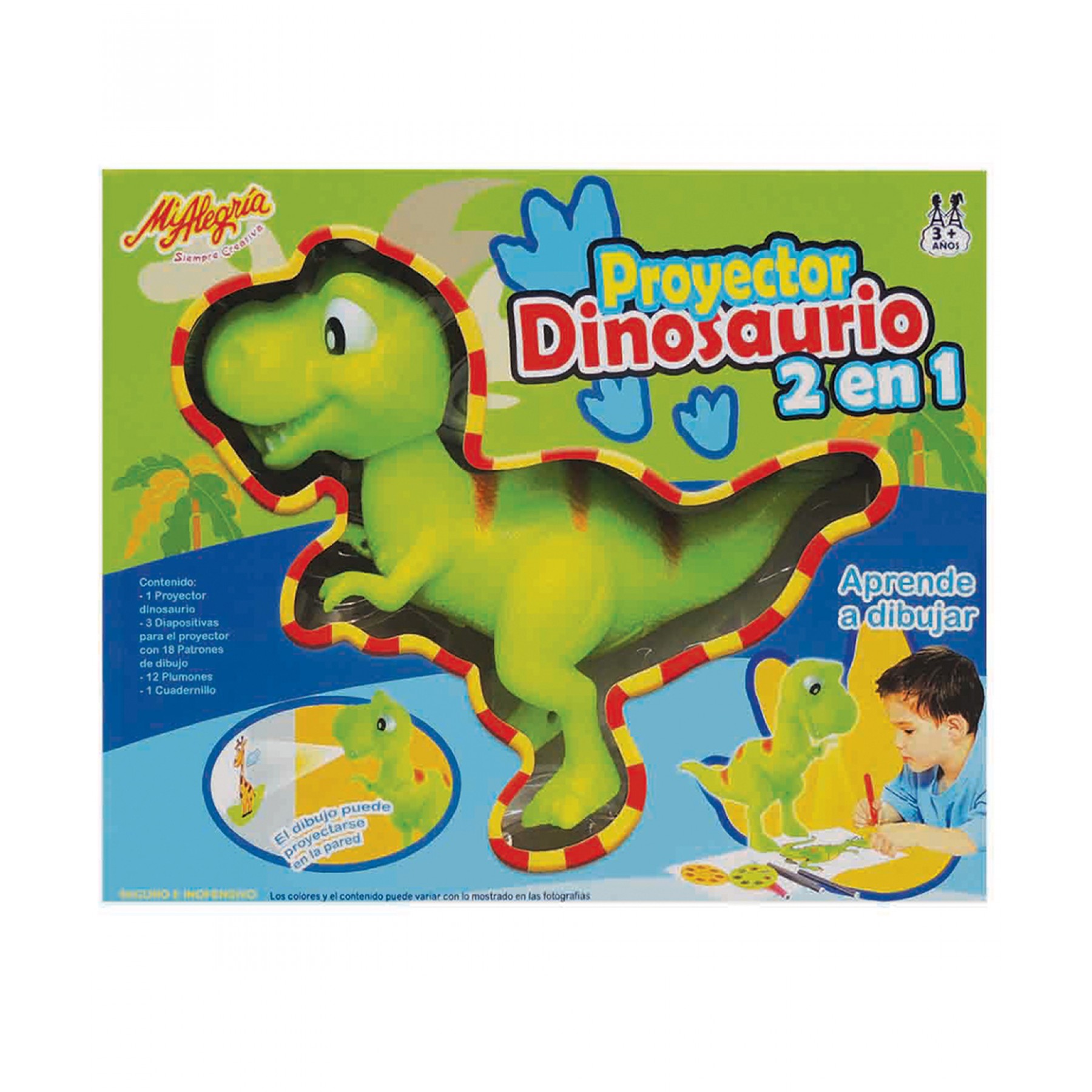 Proyector Dinosaurio 2 En 1