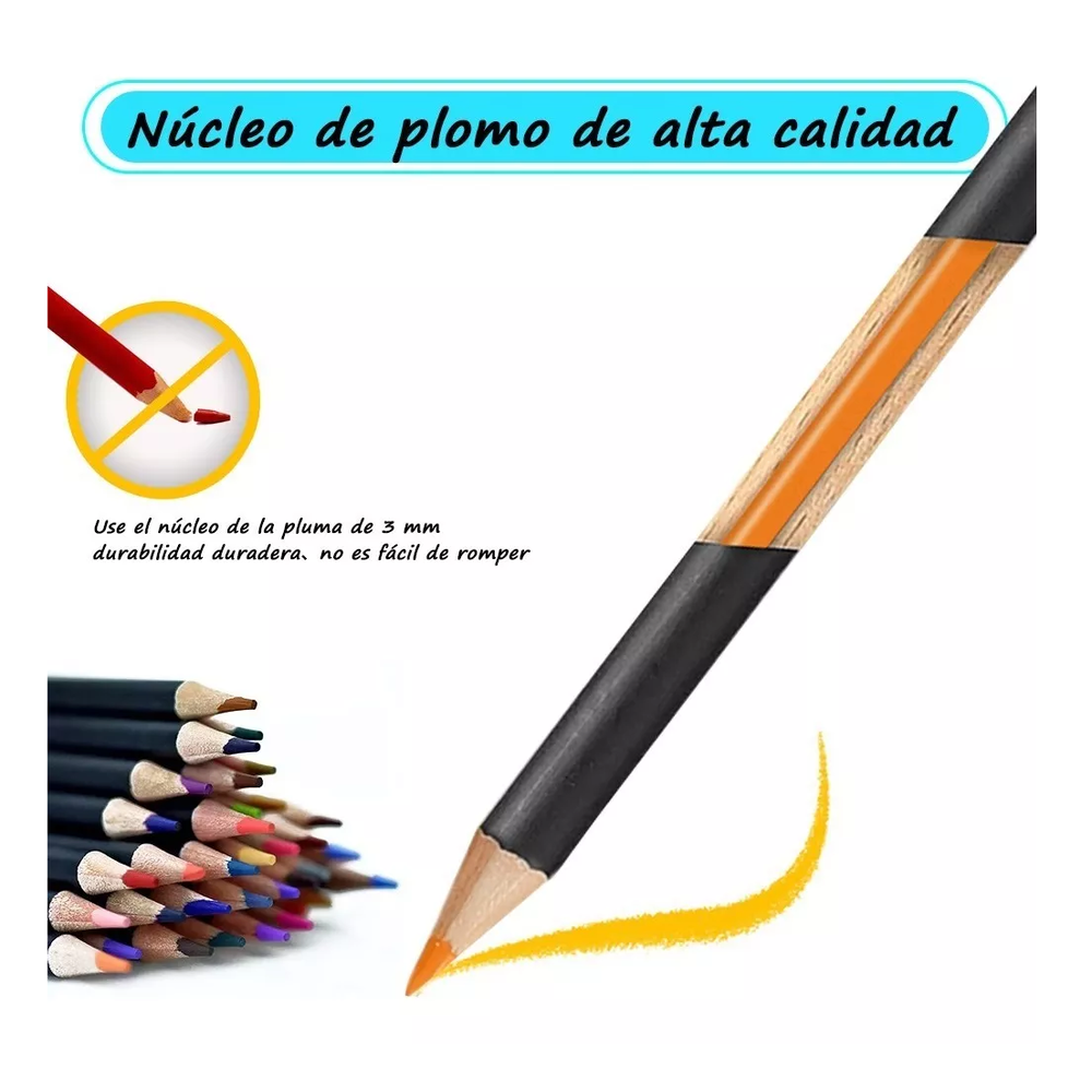 Foto 4 pulgar | Conjunto 145 Lápices Belug De Dibujo De Colores Metálicos Grafito