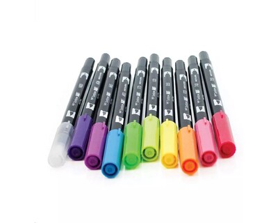 Foto 3 | Kit de 10 Bolígrafos Doble Punta para Caligrafía