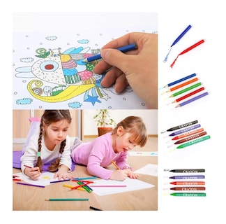 Foto 4 | Set de Arte Belug 208 Lápices Dibujo Estuche Rosa