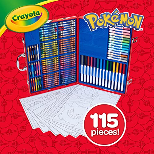Foto 5 pulgar | Venta Internacional- Set de Arte de Colores Pokémon Crayola 115 Piezas