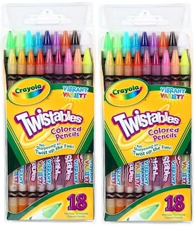 Foto 2 | Venta Internacional- Lápices de Colores Crayola Twistables Multicolor 2 Paquetes de 18 Colores C/U