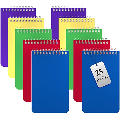 Foto 2 pulgar | Venta Internacional - Cuadernos 5 Colores 3x5 Espiral - Pack 25