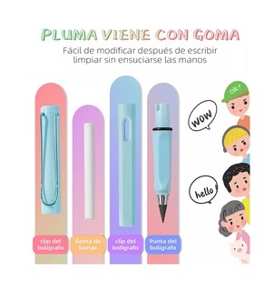 Foto 2 | Lápices Infinito Mágico + Repuestos + Estuche + Borrador 27 Piezas
