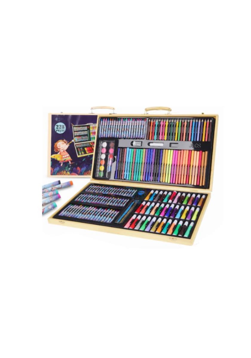 Kit De Dibujo, Lápices De Colores 228pcs $823