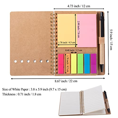 Foto 2 | Cuadernos Esp. Wilfans - Paquete de 3 Blocs de Notas Steno A6 con Bolígrafo y Accesorios