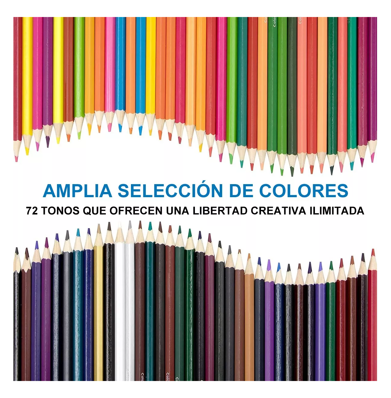 Foto 4 pulgar | Lápices de Colores Belug Profesionales/ Escolares 72 Piezas