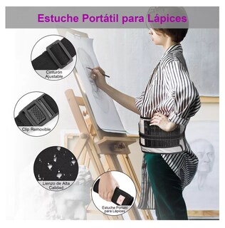 Foto 4 | Set De Lápices Para Dibujo Belug 60 Piezas Gris