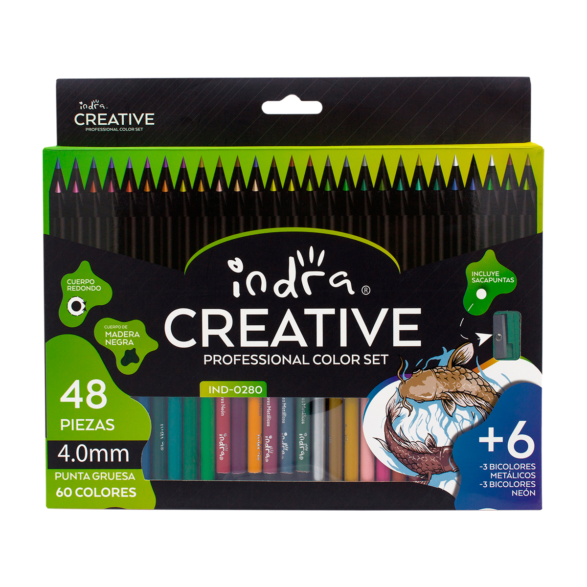 Foto 1 | Set De 48+6  Colores Profesionales Indra Creative