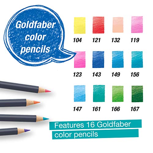 Foto 4 | Set De Lápices De Colores Faber-castell Goldfaber Con 17 Lápices - Venta Internacional.