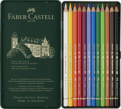 Foto 3 pulgar | Lápices De Colores Faber-castell Polychromos, Lata De 12 - Venta Internacional.