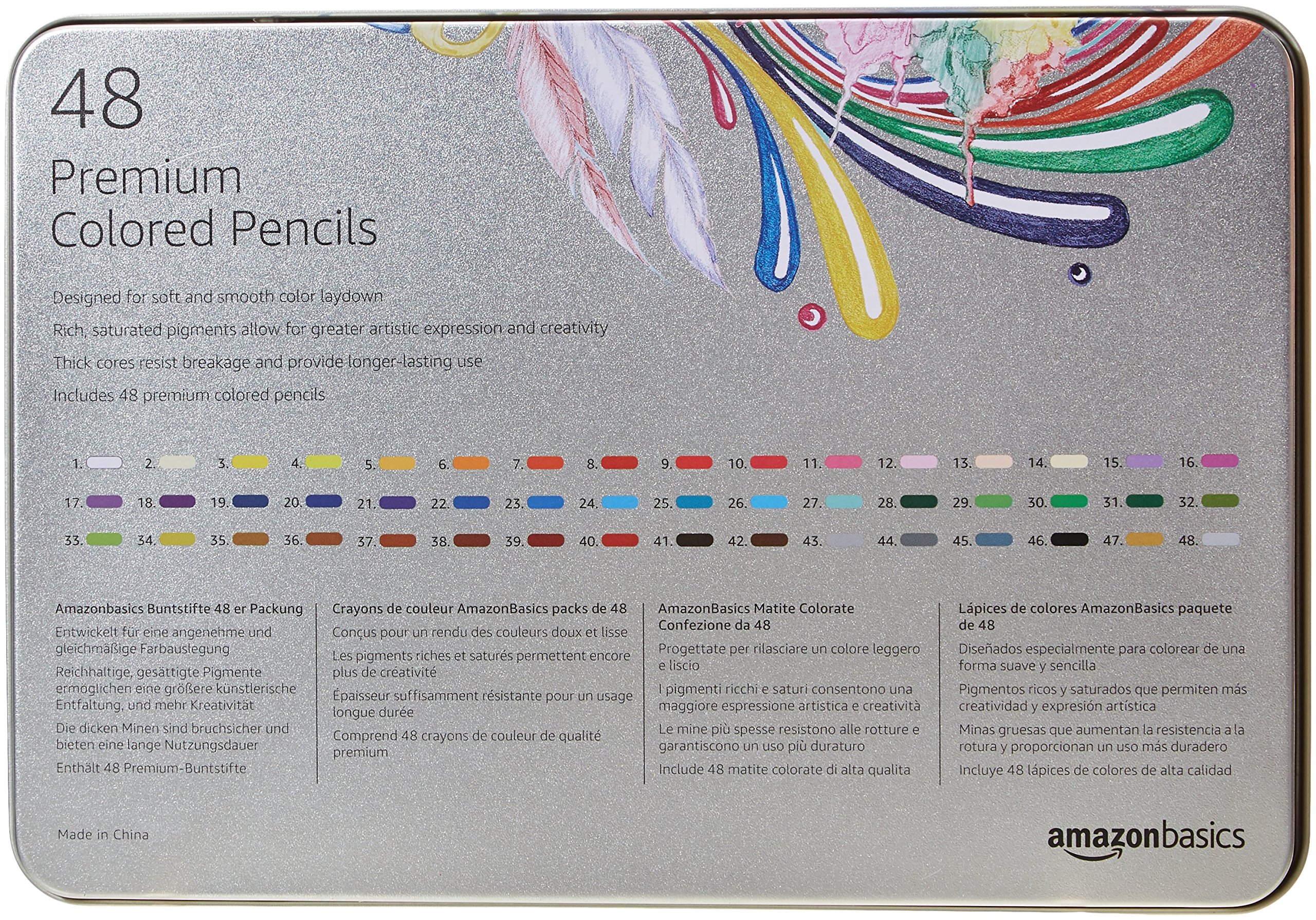 Foto 6 pulgar | Lápices de Colores Amazon Basics de 48 Piezas-Venta Internacional