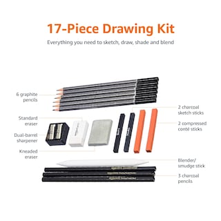Foto 2 | Juego de Lápices para Dibujos Amazon Basics 816 Unidades - Venta Internacional