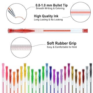 Foto 3 | Bolígrafos De Gel Con Purpurina Shuttle Art, Paquete De 160 Con 80 Recambios - Venta Internacional.