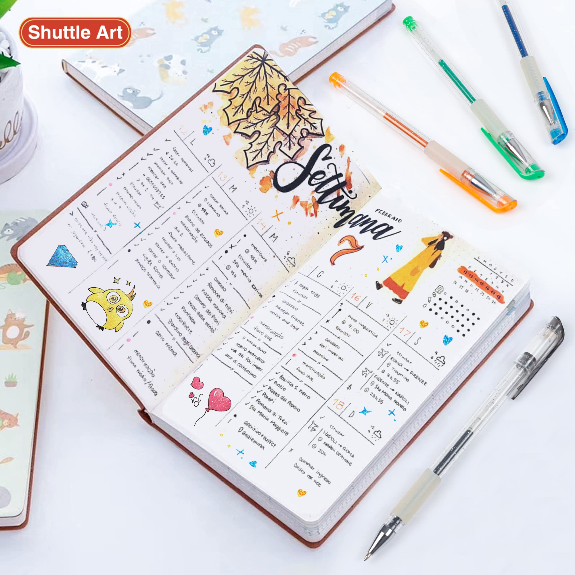 Foto 5 pulgar | Bolígrafos De Gel Con Purpurina Shuttle Art, Paquete De 160 Con 80 Recambios - Venta Internacional.