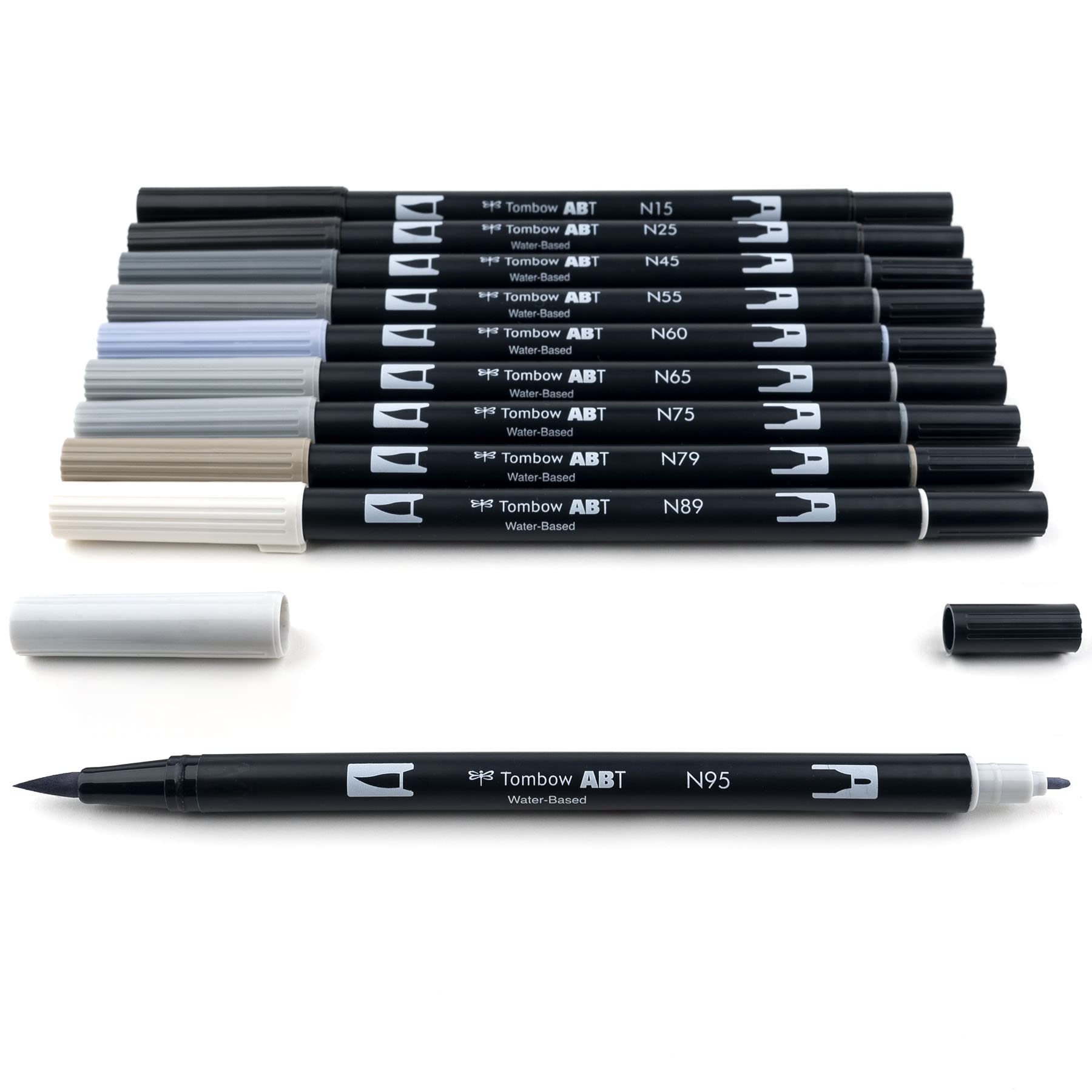 Foto 4 | Art Markers Tombow 56171, Bolígrafo De Doble Pincel, Escala De Grises, Paquete De 10 - Venta Internacional.
