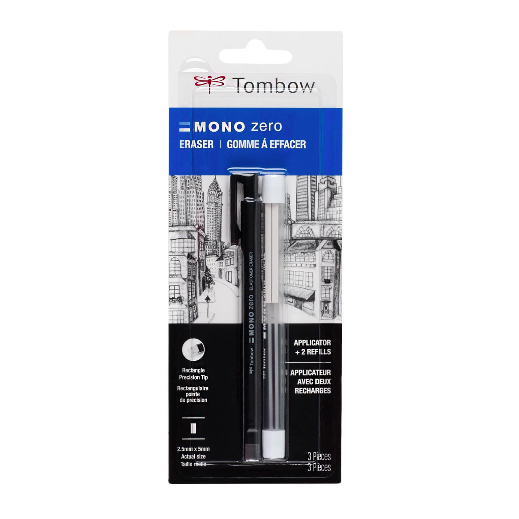 Foto 2 pulgar | Punta De Precisión Eraser Tombow Mono Zero Rectangle De 2,5 Mm - Venta Internacional.