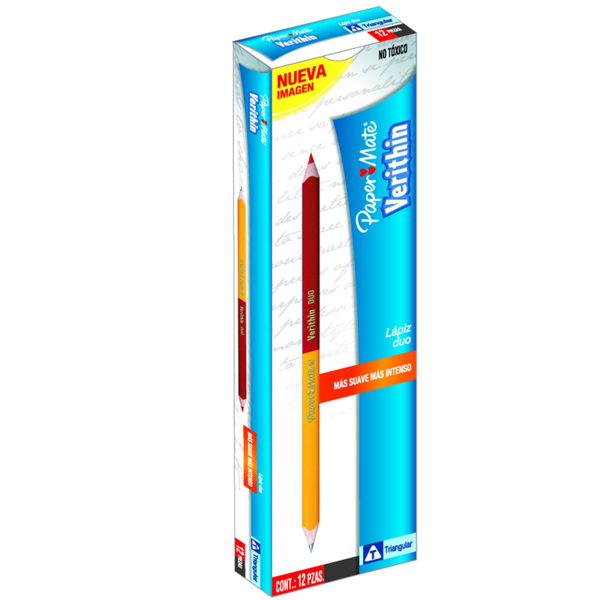 Foto 2 pulgar | Lápiz Paper Mate Verithin Duo, Rojo Y Grafito, Caja De 12 - Venta Internacional.