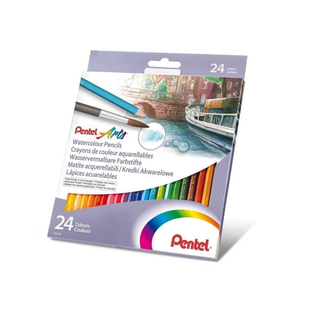 Foto 1 | Set De Lápices De Acuarela Pentel Arts, 24 Colores, Paquete De 1 - Venta Internacional.