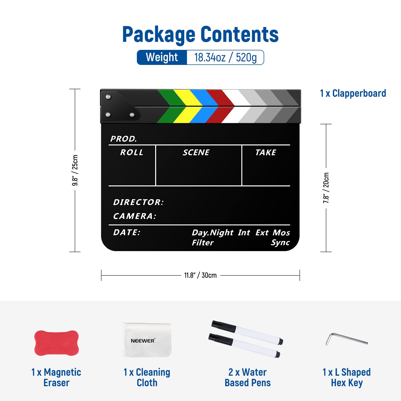 Foto 8 pulgar | Kit De Cartulina Tipo Concha Neewer Para Cineastas Acrílicos De 30 X 25 Cm - Venta Internacional.
