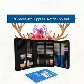 Foto 3 | Kit De Lápices De Dibujo H&b Professional, 71 Unidades, Con Bolsa De Almacenamiento - Venta Internacional.