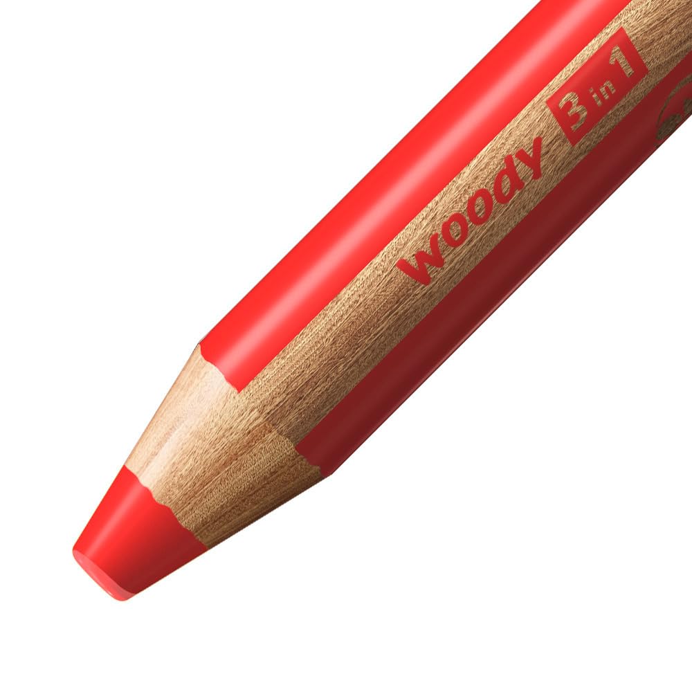 Foto 4 pulgar | Lápiz Stabilo Woody Arty 3 En 1, Paquete De 18 Con Sacapuntas Y Brocha - Venta Internacional.