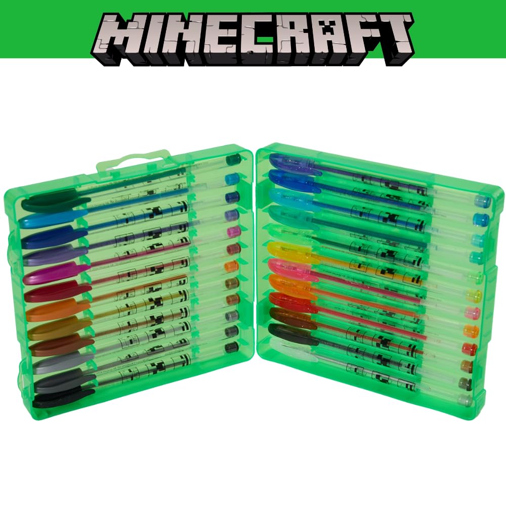 Foto 5 pulgar | Juego De Bolígrafos De Gel Con Diseños Innovadores De Minecraft, Paquete De 24 Para Niños - Venta Internacional.