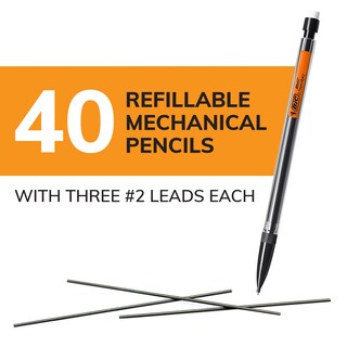 Foto 2 | Juego De 40 Lápices Mecánicos Bic Xtra Smooth De 0,7 Mm De Punta Media - Venta Internacional.
