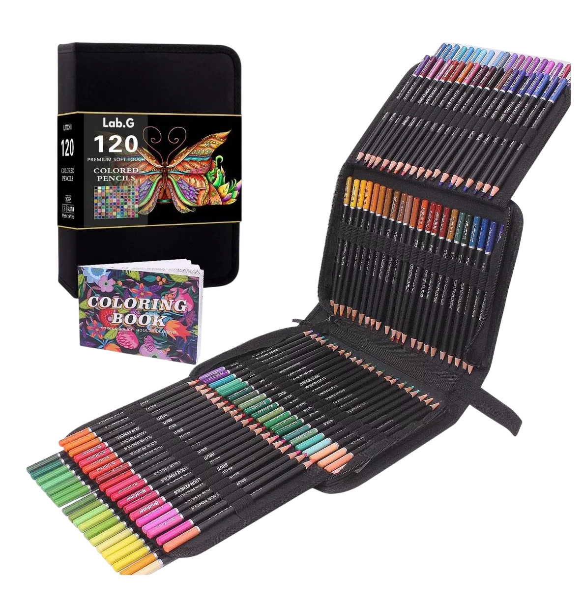 Foto 1 | Lápices De Colores Set De Arte De Lápiz Profesional 120 Pzs