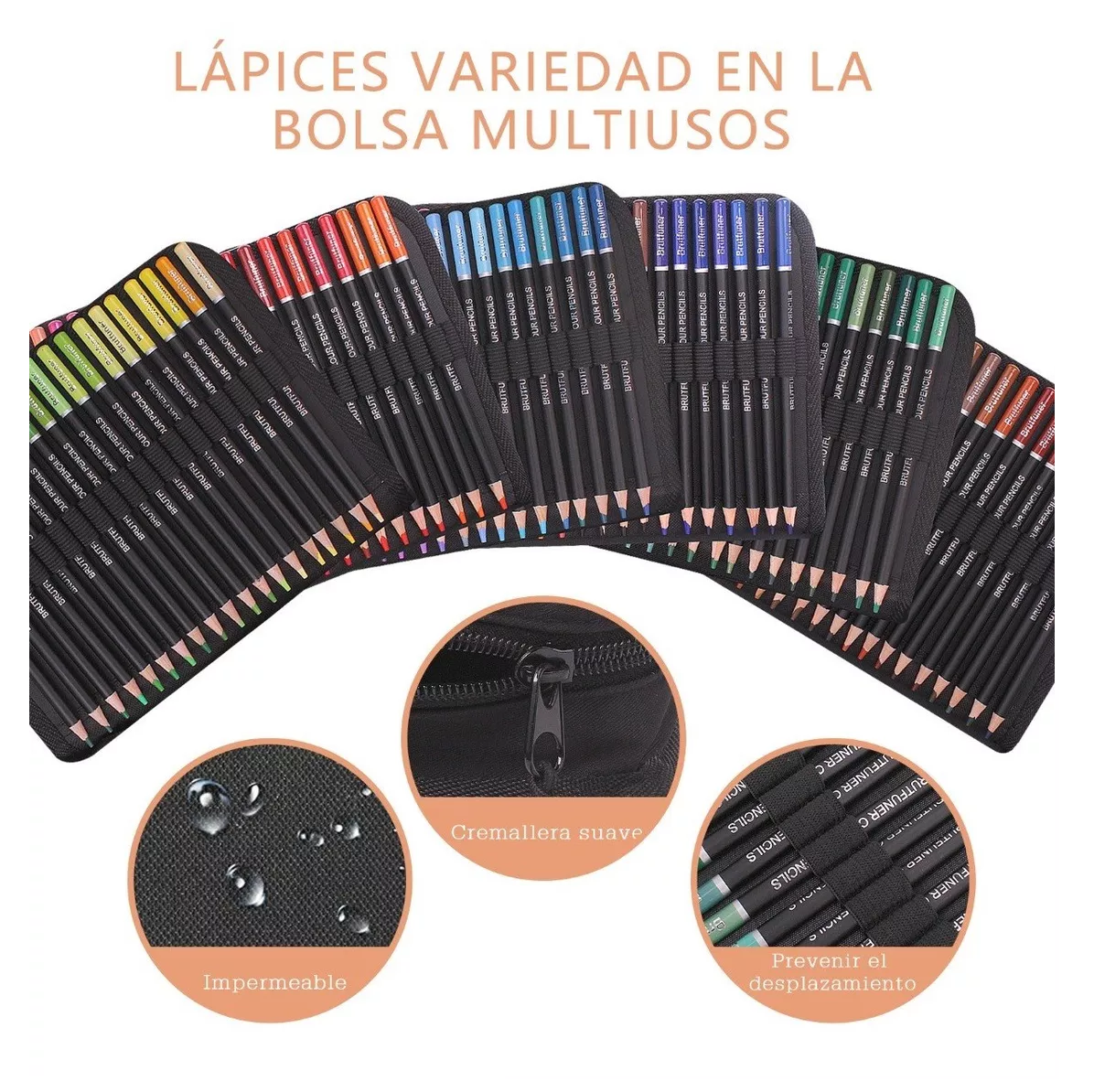 Foto 4 pulgar | Lápices De Colores Set De Arte De Lápiz Profesional 120 Pzs