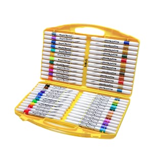 Foto 1 | Plumones De Marcador Acrílico Pincel 48 Pcs Estuche Amarillo