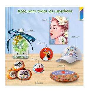 Foto 2 | Plumones De Marcador Acrílico Pincel 48 Pcs Estuche Amarillo