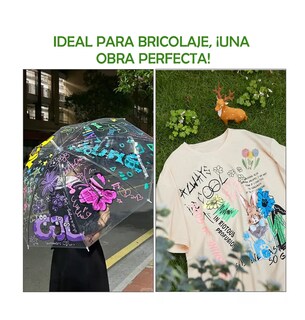 Foto 4 | Plumones De Marcador Acrílico Pincel 48 Pcs Estuche Amarillo