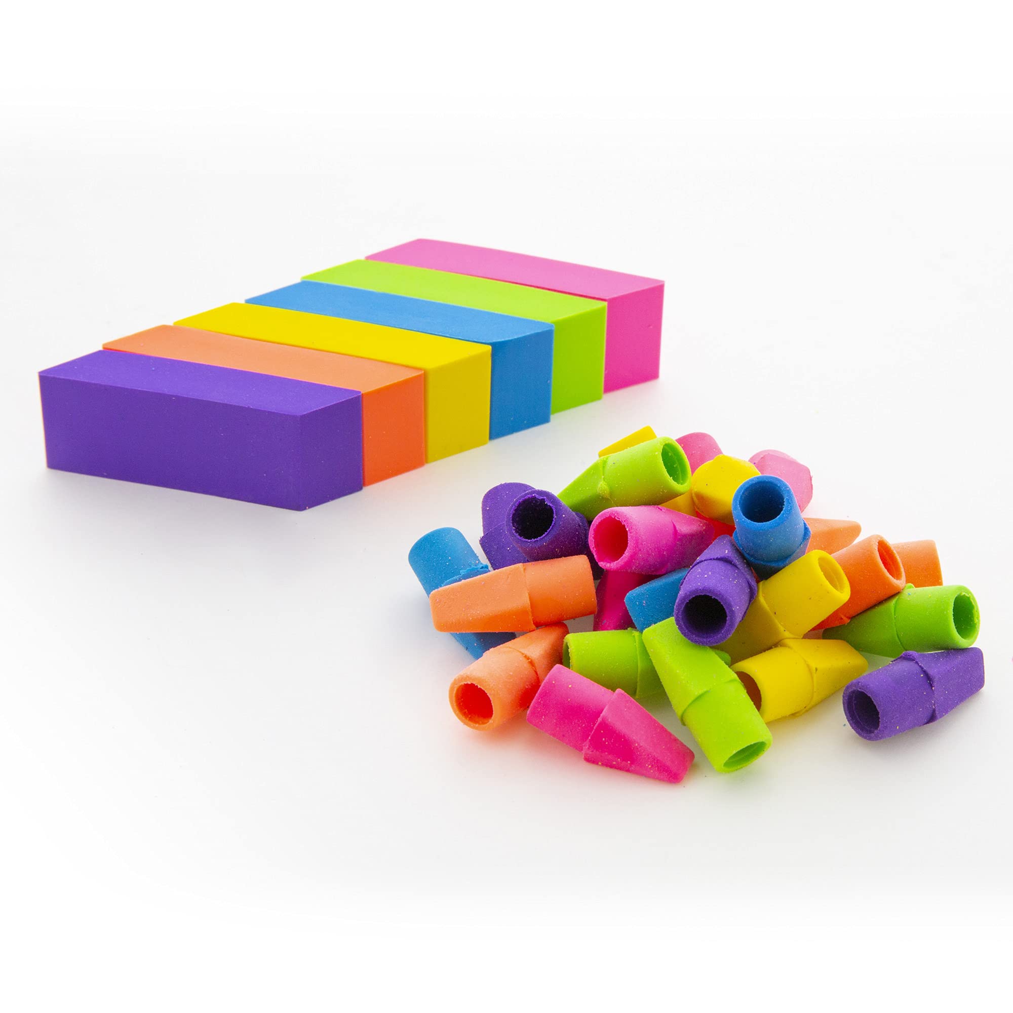 Foto 3 | Borradores Eraser Top Bazic Sin Látex En La Parte Superior De Los Lápices (paquete De 50) - Venta Internacional.