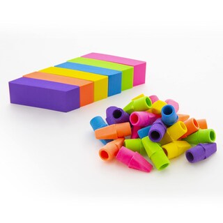 Foto 3 | Borradores Eraser Top Bazic Sin Látex En La Parte Superior De Los Lápices (paquete De 50) - Venta Internacional.