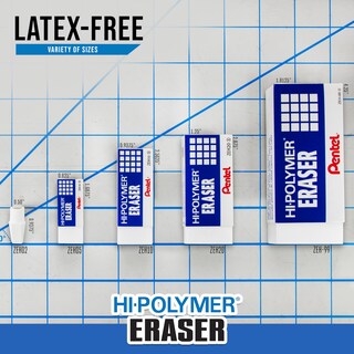 Foto 6 | Paquete Mixto Eraser Pentel Hi-polymer Con Borradores De 4 Tapas - Venta Internacional.