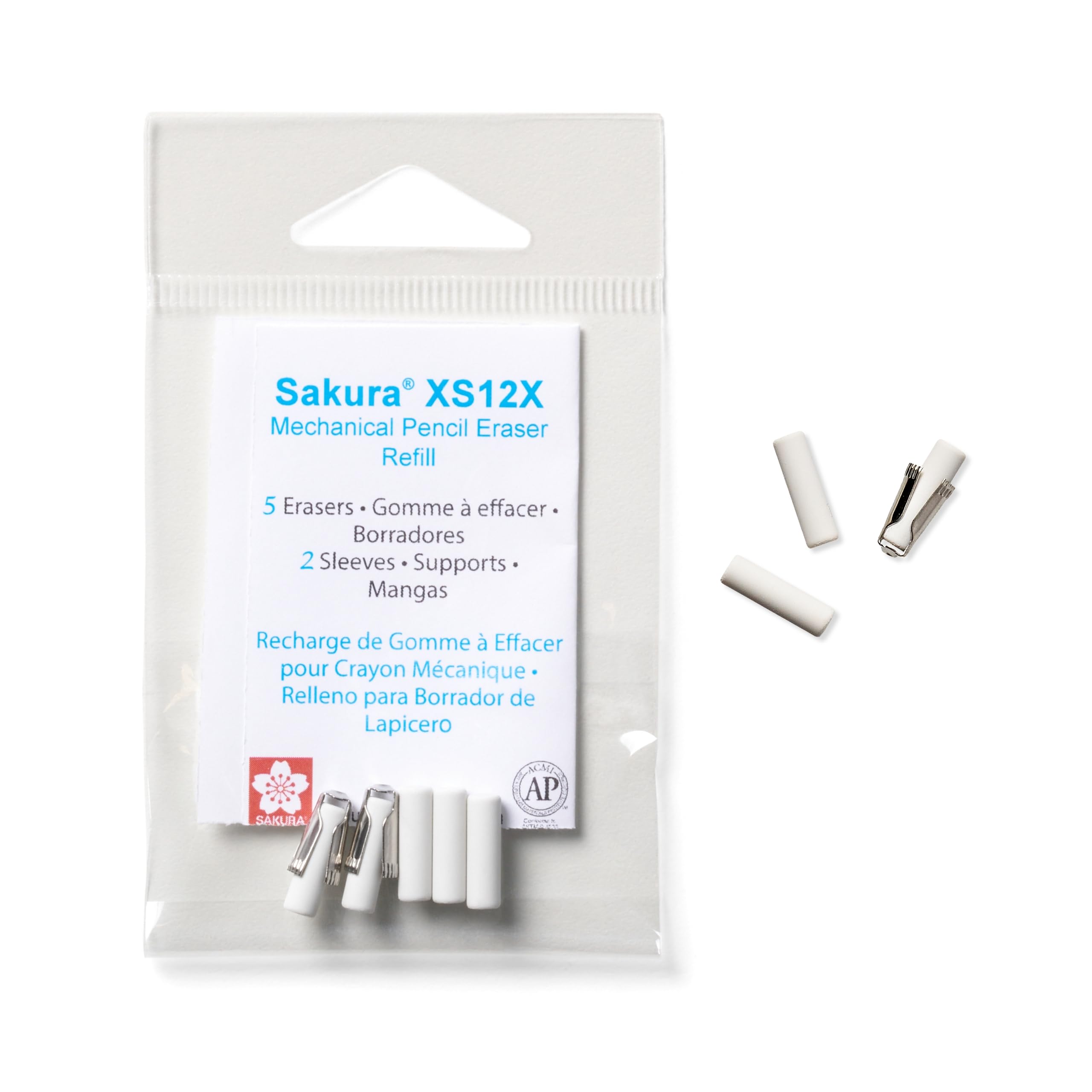 Foto 2 pulgar | Recambios Mecánicos Para Borrar Lápices Sakura Xs-12 Con 5 Gomas De Borrar - Venta Internacional.